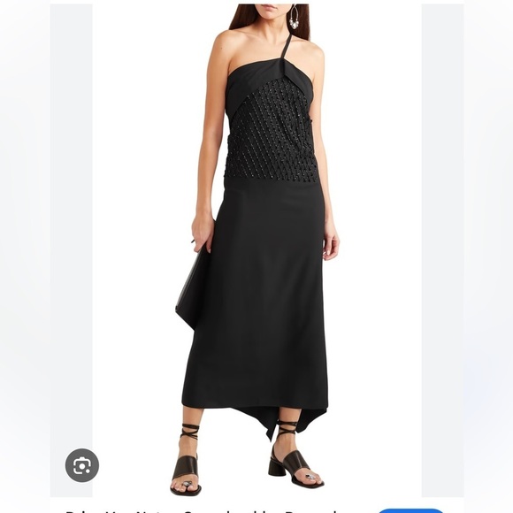 Dries Van Noten Beaded Midi Dress - Picture 1 of 14